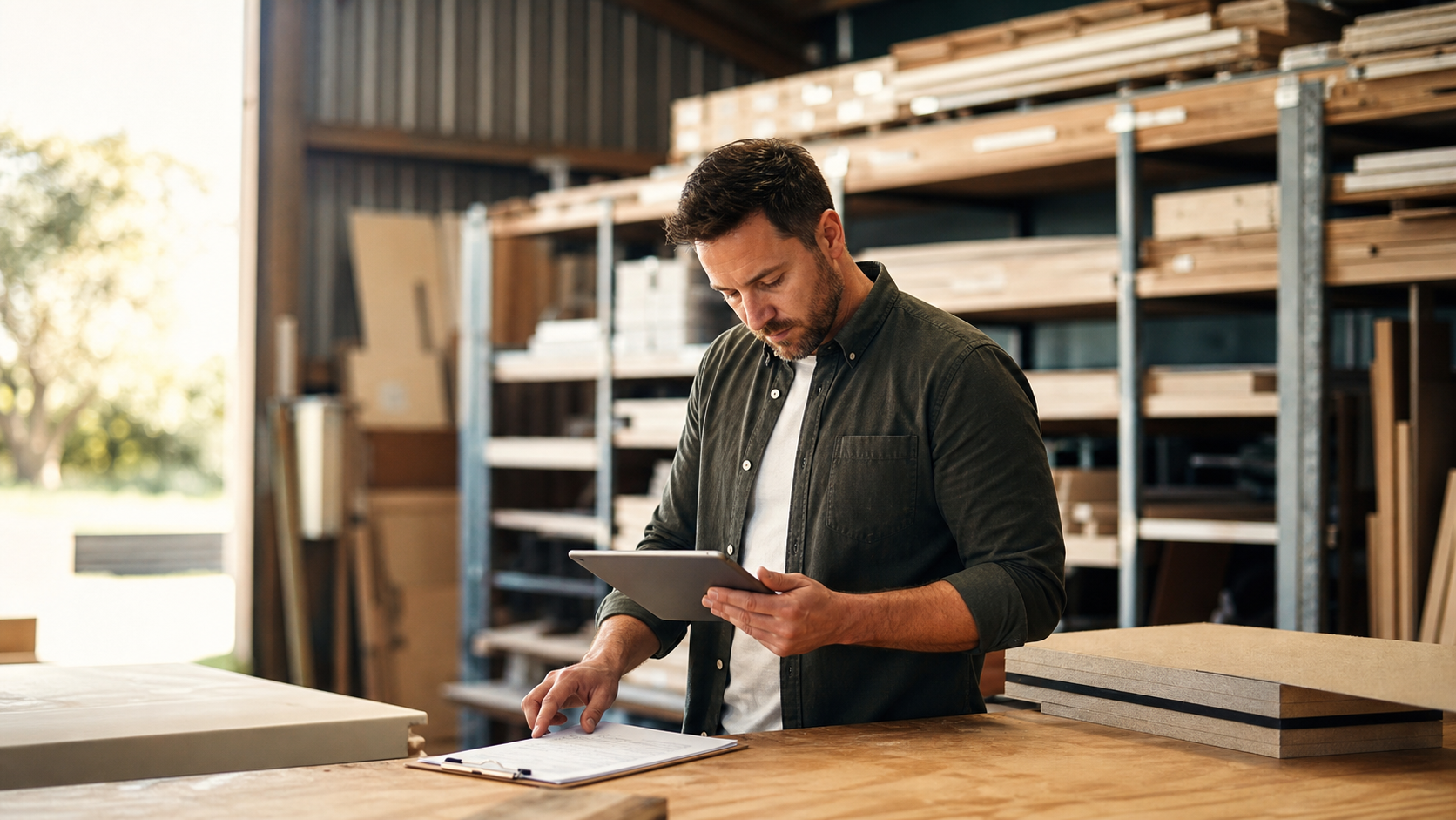 Manufacturing business owner reviewing operational records for Manufacturing Bookkeeping in Mornington Peninsula, Melbourne and across Victoria