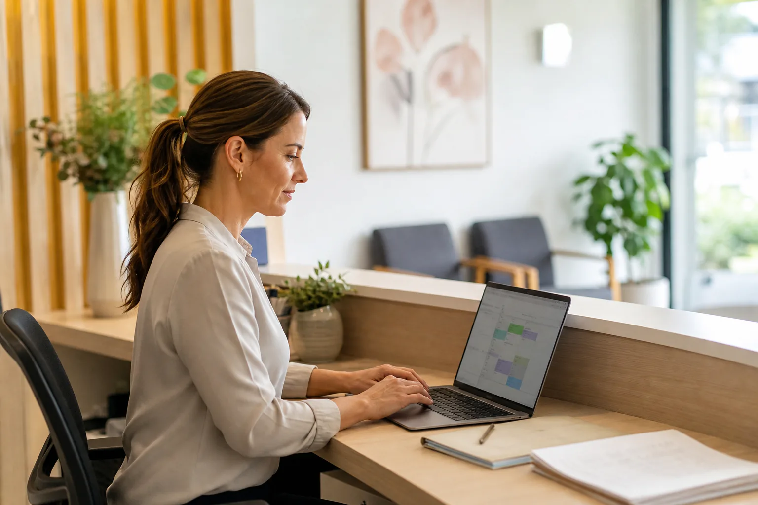 Medical and health business owners reviewing records for Allied Health Bookkeeping in Mornington Peninsula, Melbourne and across Victoria